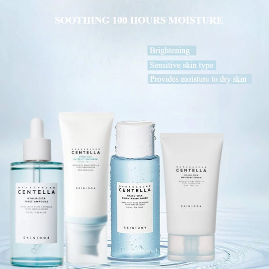 Korean Centella Series Set Face Foam, Acne Toning Toner,Ampoule,Soothing Cream,Stick Mask,Cleansing Oil Basic Skin Care Full Set
