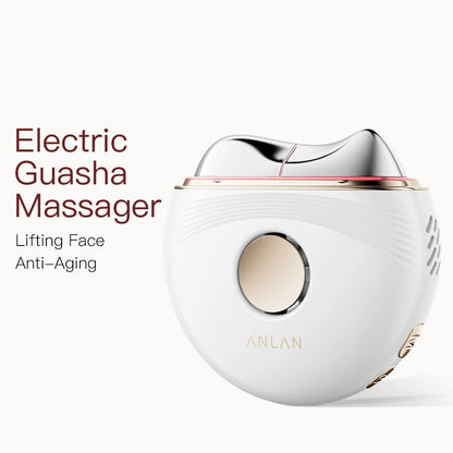 Electric Guasha Massager EMS Face Lifting Anti-Aging Remove Edema Firming Skin Clod Heat Scraping Skincare Beauty Device