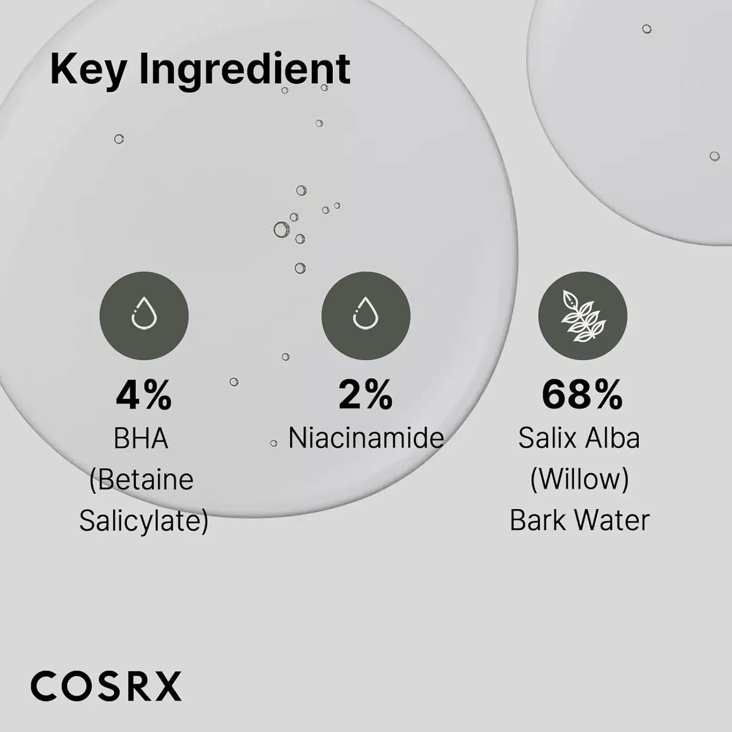 Cosrx BHA Blackhead Power Removal Snail Essence BHA Salicylic Acid Cleaning Pores Moisturizing 100ML Dark Spot Remover for Face
