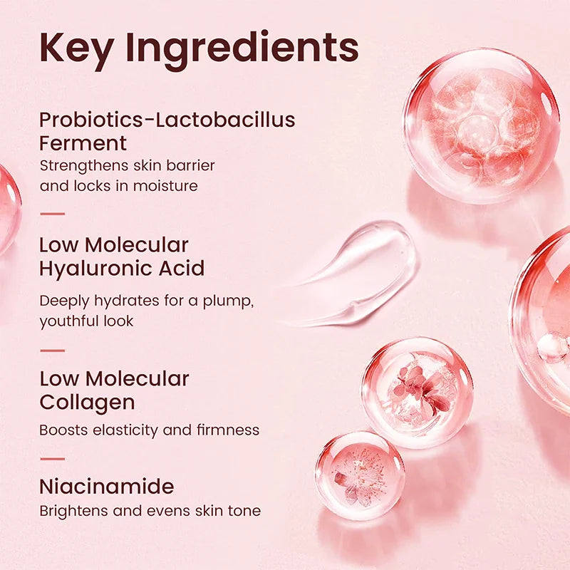 Korean Bio Collagen Anti-Aging Face Mask Hyaluronic Acid Deep Hydrating Moisturizing Whitening Lightening Facial Skin Care