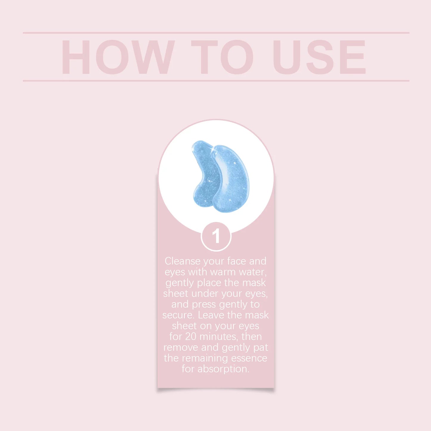 Eye Mask Provides Daily Care for the Skin around the Eyes Moisturizing Comfortable Natural Shiny Texture Easy Absorb