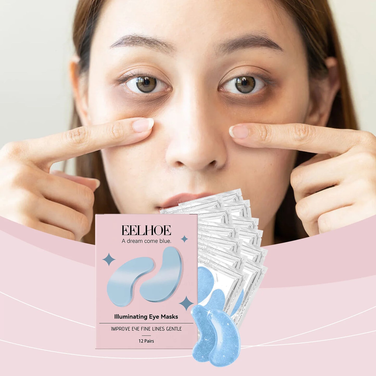 Eye Mask Provides Daily Care for the Skin around the Eyes Moisturizing Comfortable Natural Shiny Texture Easy Absorb