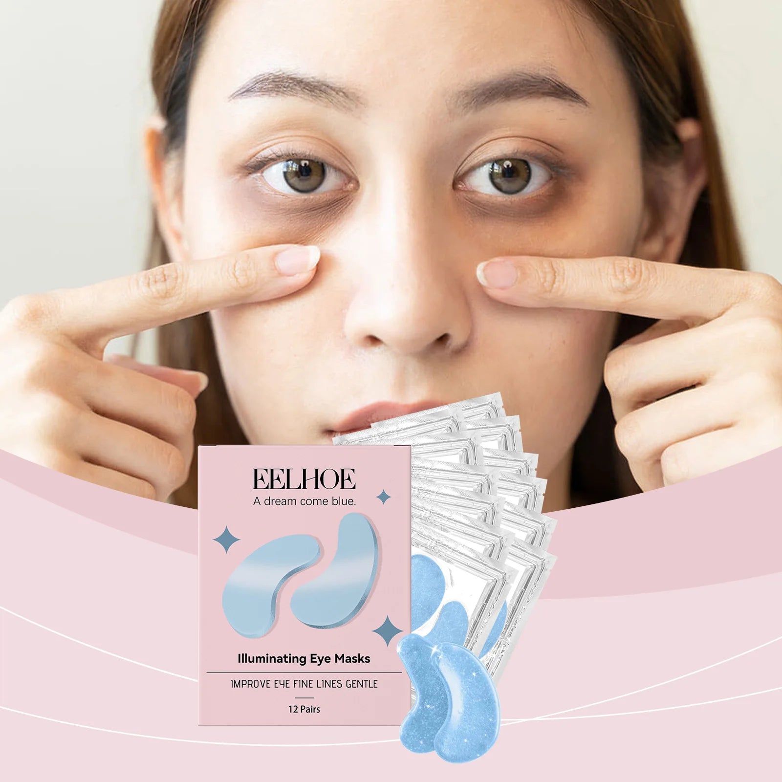 Eye Mask Provides Daily Care for the Skin around the Eyes Moisturizing Comfortable Natural Shiny Texture Easy Absorb