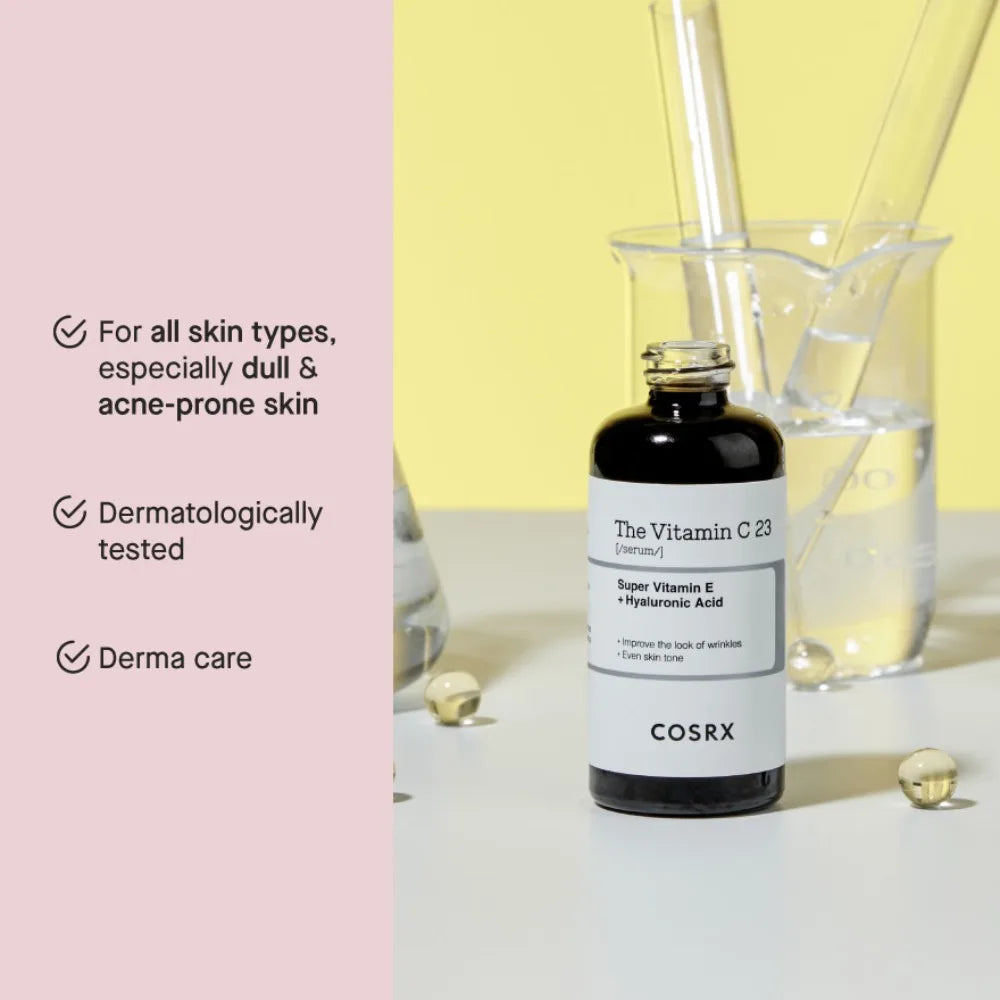 Brand New Cosrx Glowing Dark Spot Set the 6 Peptide Skin Booster Serum 150Ml + Vitamin C 23 Serum